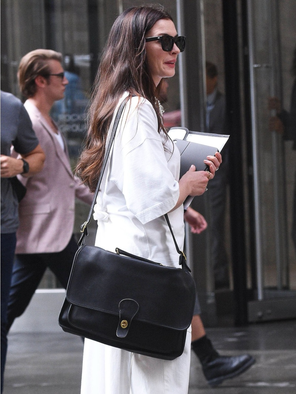 Vintage Coach Black Leather Metropolitan Briefcase ft. in Devil Wears Prada 2
